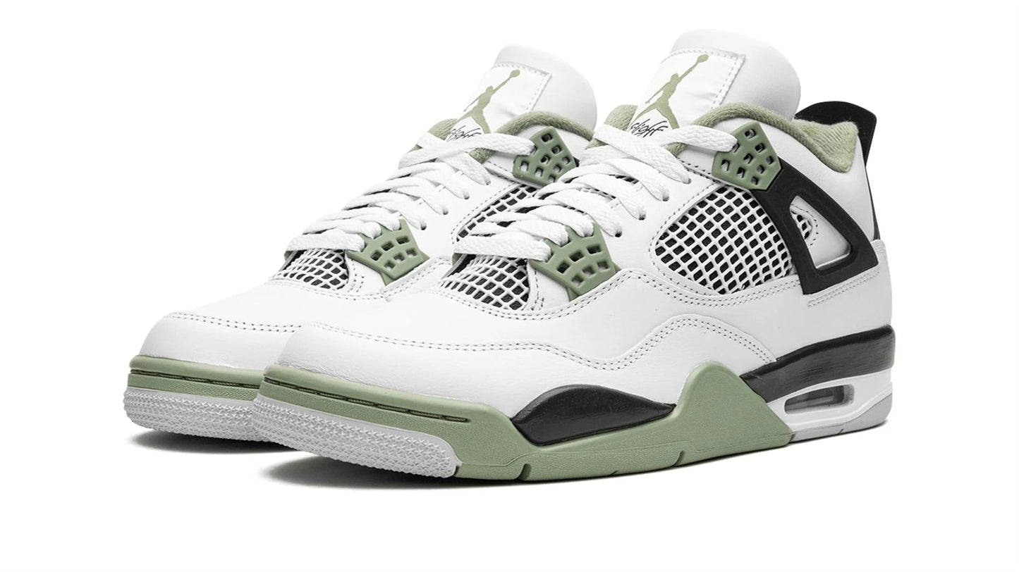 Jor 4 RETRO WMNS "Seafoam / Oil Green"